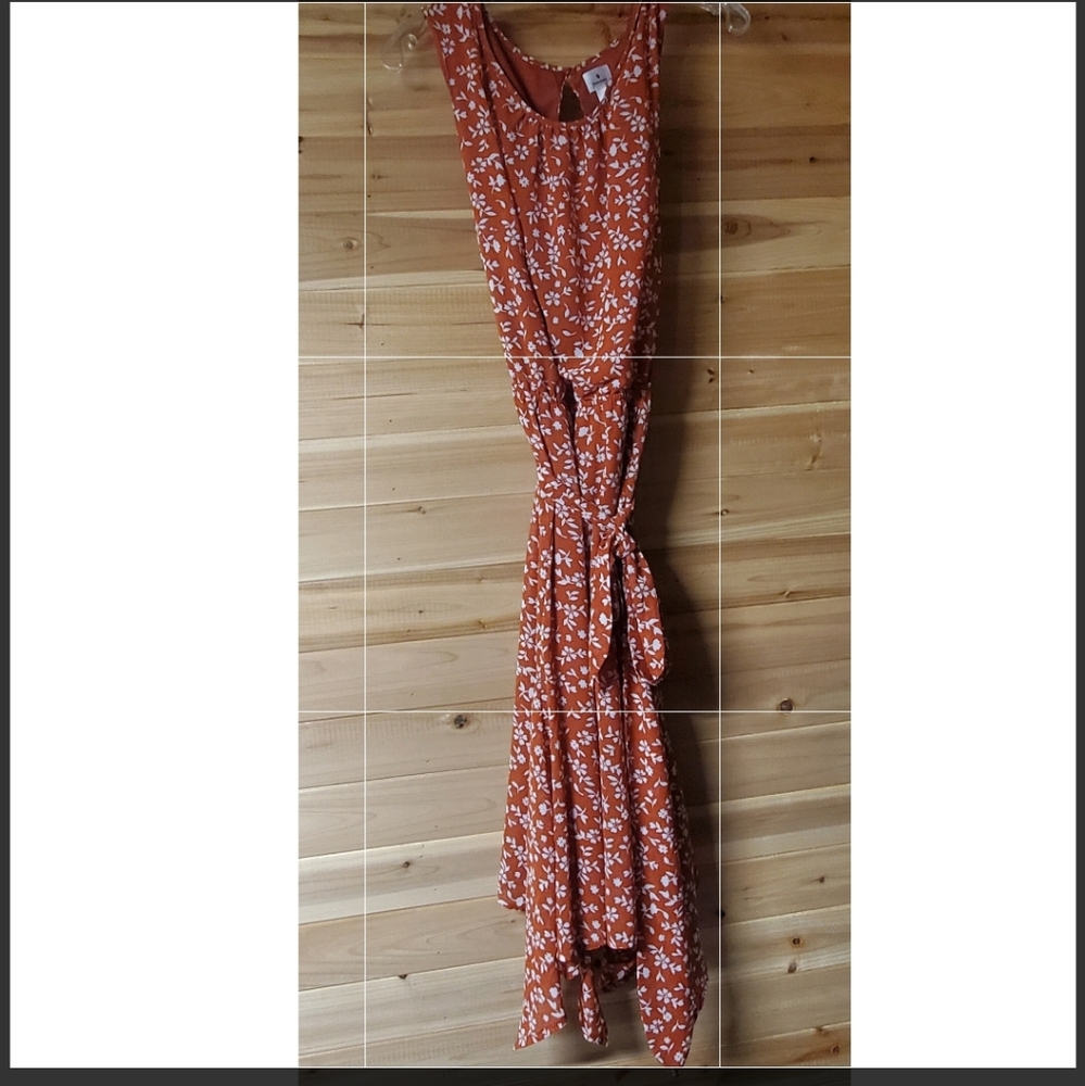 Orange flower dress